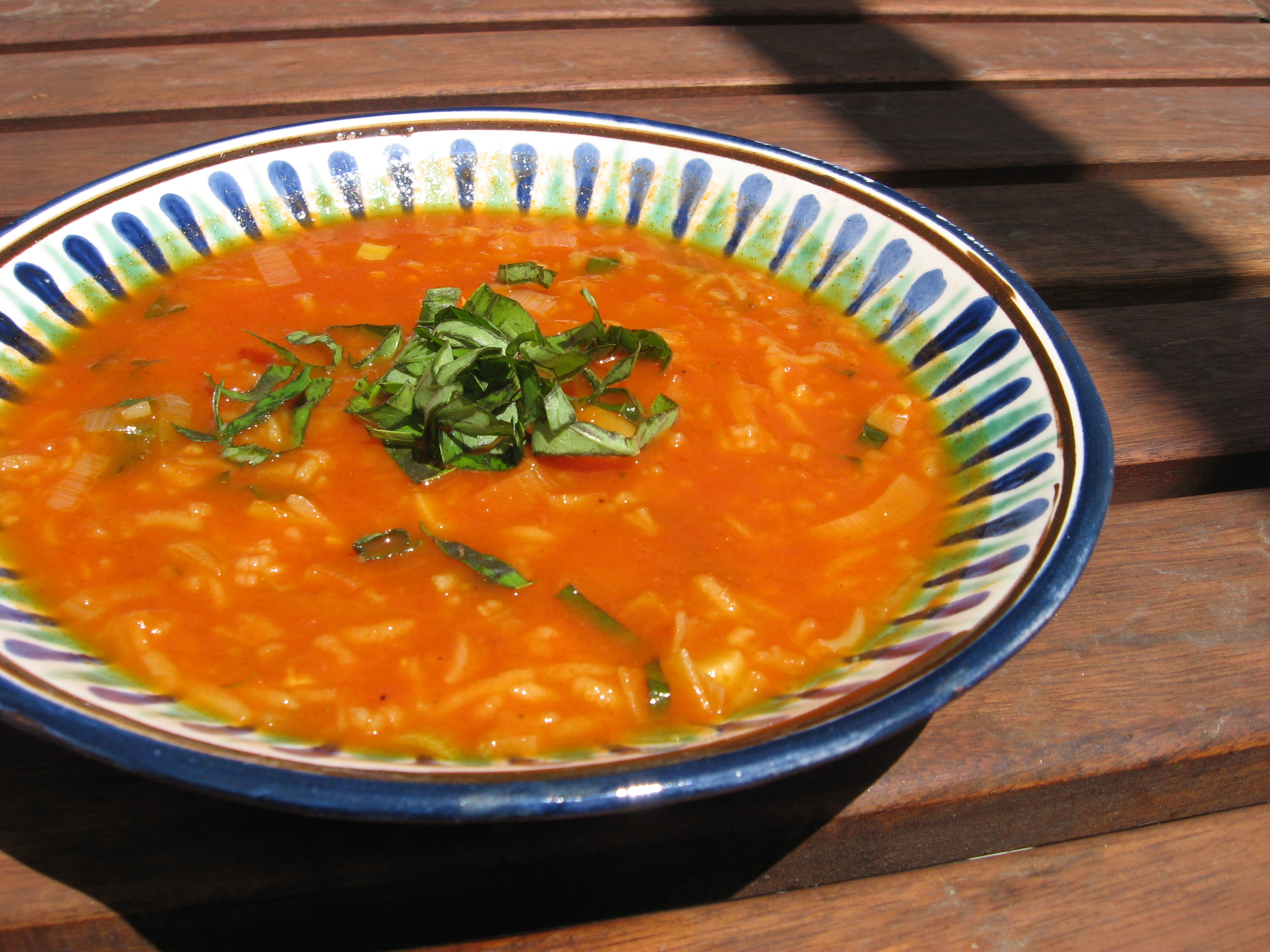 شوربة ارز بالبندورة