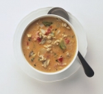 شوربة الفريكة باللحمة