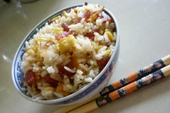 أرز بالسجق و الخضروات